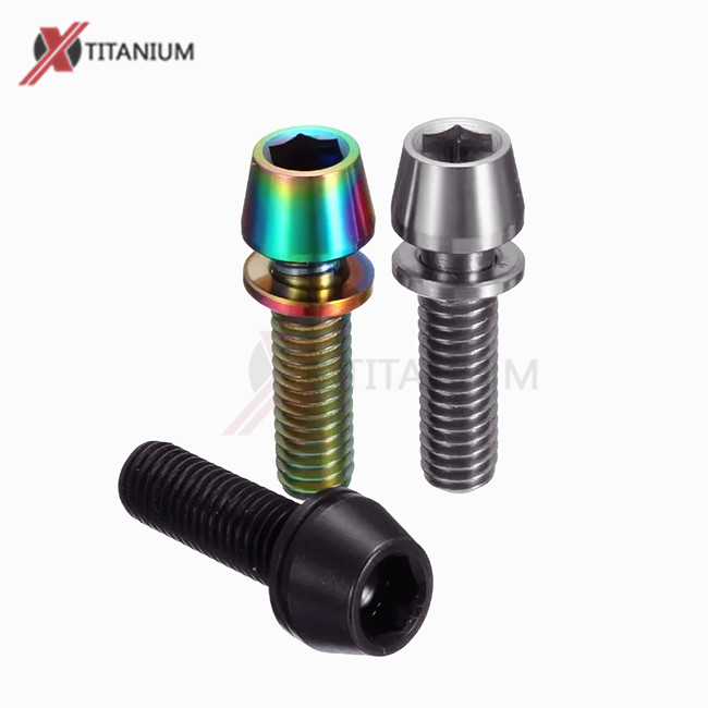 Titanium Taper Head Bolts with Washer